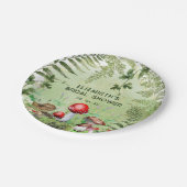 Assiettes En Carton Bois rustique Verdure Champignons Champignons Ferm (Angle)