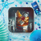 Assiettes En Carton Boisson à l'ancienne (Fête)