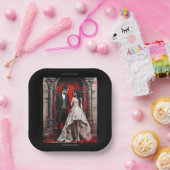 Assiettes En Carton Boîte cadeau pour bouteille de vin (Fête)