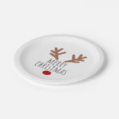 Assiettes En Carton Boîte de Noël Reindeer Antlers (Angle)