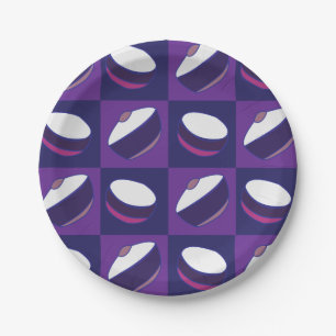 Assiettes En Carton Bol de cuisine bleu violet pour fête de cuisine