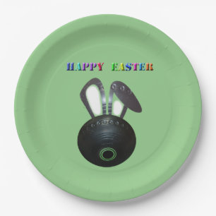 Assiettes En Carton Bol de pelouse Lapin de Pâques, Plaques de papeter