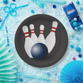 Assiettes En Carton Bol et épingles à balles illustrées (Fête)