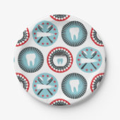Assiettes En Carton Bold Dentistry Pattern (Devant)
