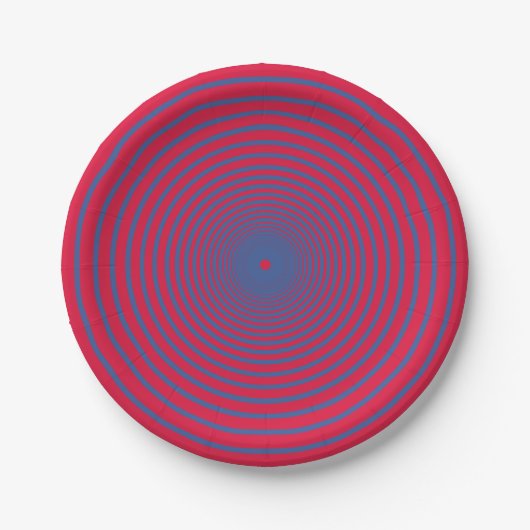 Assiettes En Carton Bold Spiral Party Plate – Customizable (Devant)