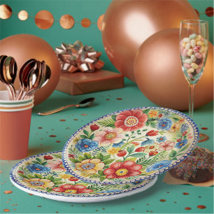 Assiettes En Carton Boleslawiec Poterie polonaise Plate-forme de papie