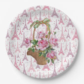 Assiettes En Carton Bols en papier Tour Eiffel (Devant)