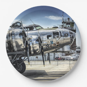 Assiettes En Carton Bombardier 2ème guerre mondiale classique b-17