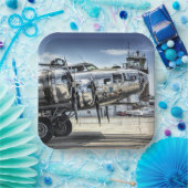 Assiettes En Carton Bombardier 2ème guerre mondiale classique b-17 (Fête)