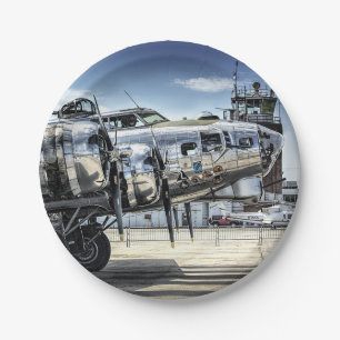 Assiettes En Carton Bombardier 2ème guerre mondiale classique b-17