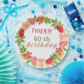 Assiettes En Carton Bon anniversaire Plaque de papier (Fête)