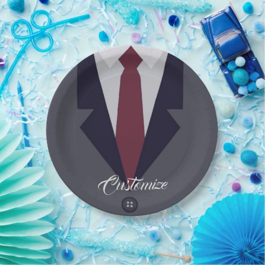 Assiettes En Carton Bon papier de costume de Fête des pères (Fête)