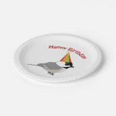 Assiettes En Carton Bon Poulet d'anniversaire (Angle)