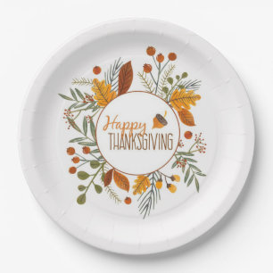 Assiettes En Carton Bon thanksgiving