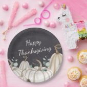 Assiettes En Carton Bon thanksgiving agricole Citrouille rustique (Fête)