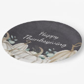 Assiettes En Carton Bon thanksgiving agricole Citrouille rustique (Angle)