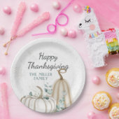 Assiettes En Carton Bon thanksgiving agricole Citrouille rustique (Fête)