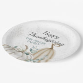 Assiettes En Carton Bon thanksgiving agricole Citrouille rustique (Angle)