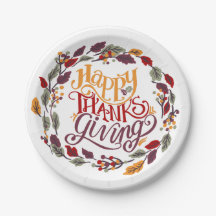 Bon thanksgiving automne Feuilles d'automne Wreath