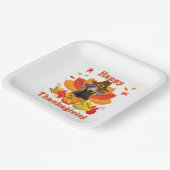 Assiettes En Carton Bon thanksgiving Dachshund Propriétaire Chien Anim (Angulaire)