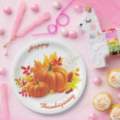 Assiettes En Carton Bon thanksgiving, fête d'automne (Fête)