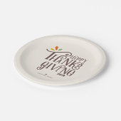 Assiettes En Carton bon thanksgiving | Feuilles automnales (Angle)