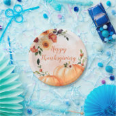 Assiettes En Carton Bon thanksgiving floral (Fête)