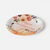 Assiettes En Carton Bon thanksgiving floral (Angle)