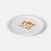 Assiettes En Carton Bon thanksgiving Floral Citrouille classique T-shi (Angle)