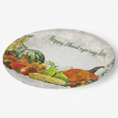 Assiettes En Carton Bon thanksgiving jour (Angle)