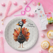 Assiettes En Carton Bon thanksgiving mignon Bébé coloré Turquie (Fête)