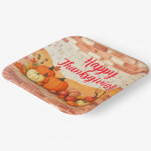 Assiettes En Carton Bon thanksgiving moderne Belle automne (Angulaire)