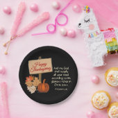 Assiettes En Carton BON THANKSGIVING Mon Dieu Apportera NOIR (Fête)