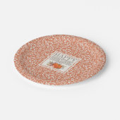 Assiettes En Carton Bon thanksgiving | Motif feuille de récolte d'auto (Angle)