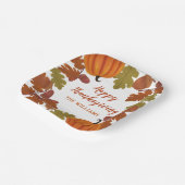 Assiettes En Carton Bon thanksgiving Nom de famille Automne (Angulaire)