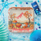 Assiettes En Carton Bon thanksgiving Populaire Belle automne (Fête)