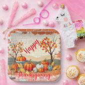 Assiettes En Carton Bon thanksgiving Populaire Belle automne (Fête)