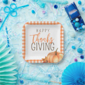 Assiettes En Carton Bon thanksgiving simple | Feuillage d'automne (Fête)