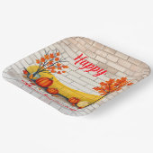 Assiettes En Carton Bon thanksgiving tendance Belle automne (Angulaire)