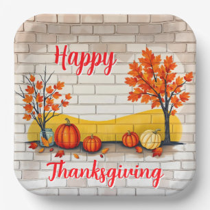Assiettes En Carton Bon thanksgiving tendance Belle automne
