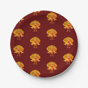 Assiettes En Carton Bon thanksgiving Turquie,