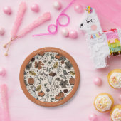 Assiettes En Carton Bon thanksgiving Vache Crâne automne récolte (Fête)