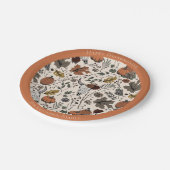 Assiettes En Carton Bon thanksgiving Vache Crâne automne récolte (Angle)