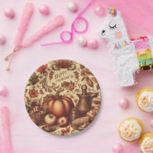 Assiettes En Carton Bon thanksgiving vintage/classique (Fête)