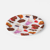 Assiettes En Carton Bonbon Dracula éffrayant Minimal Pour Halloween (Angle)