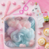 Assiettes En Carton Bonbons de coton Abstrait (Fête)