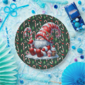 Assiettes En Carton Bonbons de Noël Joyeux (Fête)