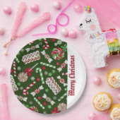 Assiettes En Carton Bonbons de Noël Motif Plaques en papier (Fête)