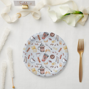 Assiettes En Carton Bonbons et café