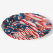 Assiettes En Carton Bonbons patriotiques (Angle)